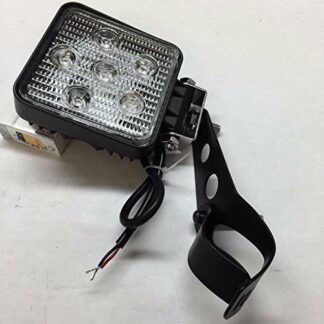 Square 18W Spot LED Off Road Work 6 LED Light Universal Fit, Kawasaki, Suzuki, Yamaha, Triumph, Norton, BSA, Ducati and Harley motorcycles with 34mm-46mm fork tubes