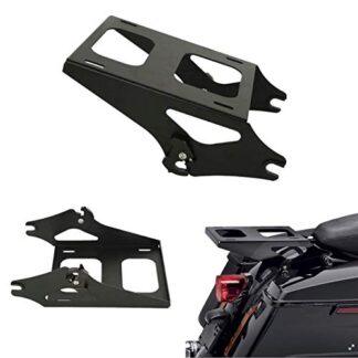 TCMT Motorcycles Black Tour Pack 2-UP Luggage Rack Mount Fits for Harley Touring FLHR FLHT FLHX FLTR 2014 2015 2016 2017 2018 2019 2020
