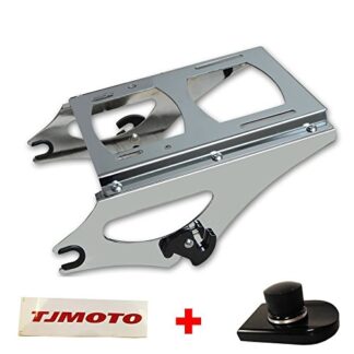 TJMOTO Chrome Detachable Two-up Tour Pak Mounting Luggage Rack For 2009-2013 Harley-Davidson Touring FLHR, FLHRC, FLHT, FLHX, FLHXSE, FLTR, FLTRX and FLTRXSE and 09 FLTRSE models