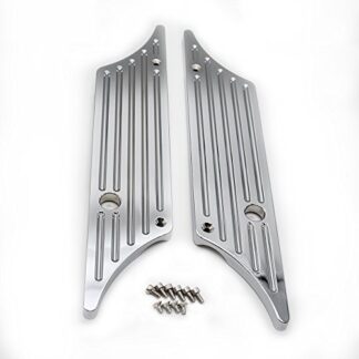 TJMOTO Triple Chrome CNC Machined Hard Billet Aluminium Saddlebag Latch Covers For Harley Davidson Touring Models Hard Bags 1993-2013