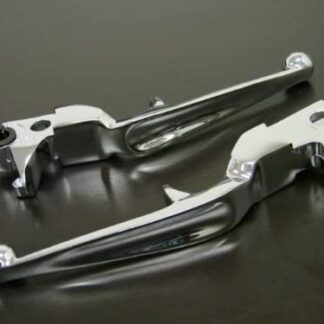 TMS Chrome Brake Clutch Levers for 1996-2010 Harley Softail Dyna Sportster Touring