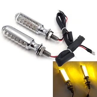 Turn Signals Blinkers For Yamaha Kawasaki Shadow V Star Vtx Vn Xvs Vt S40 chrome clear