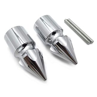 Ultimate Chrome Spike Bar Ends For 1999-2014 Suzuki Hayabusa Gsxr 1300 R