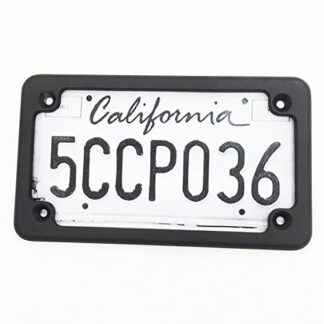 Universal fit for/Suzuki/Yamaha/Kawasaki/Harley Black License Plate Frame