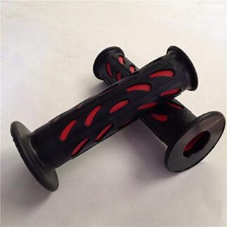 WATERCRAFTS Bean Style Engraved Gel Grips RED ATV QUAD YAMAHA KAWASAKI POLARIS SEADOO WATERCRAFT BOMBARDIER JET SKI ATV FOREMAN RECON RINCON Brute Force Prairie GRIZZLY KODIAK(7/8" BOTH SIDE)