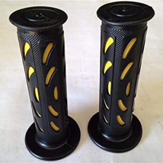 WATERCRAFTS Bean Style Engraved Gel Grips YELLOW Compatible with ATV QUAD WATERCRAFT BOMBARDIER JET SKI ATV RECON RINCON Brute Force BRUIN GRIZZLY KODIAK(7/8"BOTH SIDE)