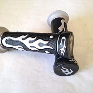 WATERCRAFTS Flame Gel Style H Grips GRAY ATV QUAD YAMAHA KAWASAKI POLARIS SEADOO BOMBARDIER JET SKI ATV FOREMAN RECON RINCON Brute Force Prairie YAMAHA ATV BRUIN GRIZZLY KODIAK(7/8" BOTH SIDE)