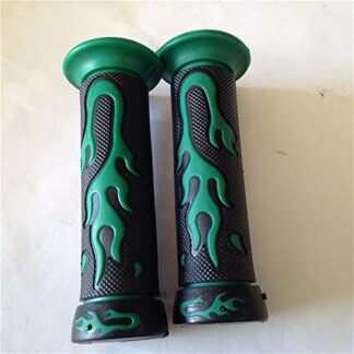 WATERCRAFTS Flame Gel Style H Grips GREEN ATV QUAD YAMAHA KAWASAKI POLARIS SEADOO BOMBARDIER JET SKI ATV FOREMAN RECON RINCON Brute Force Prairie YAMAHA ATV BRUIN GRIZZLY KODIAK(7/8" BOTH SIDE)