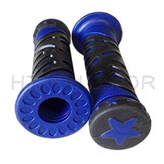 WATERCRAFTS Star Gel Style Grip BLUE ATV QUAD YAMAHA KAWASAKI POLARIS SEADOO WATERCRAFT BOMBARDIER JET SKI FOREMAN RECON RINCON Kawasaki Brute Force Prairie BRUIN GRIZZLY KODIAK(7/8" BOTH SIDE)