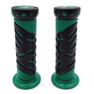 WATERCRAFTS Star Gel Style Grip GREEN ATV QUAD YAMAHA KAWASAKI POLARIS SEADOO WATERCRAFT BOMBARDIER JET SKI FOREMAN RECON RINCON Kawasaki Brute Force Prairie BRUIN GRIZZLY KODIAK(7/8" BOTH SIDE)