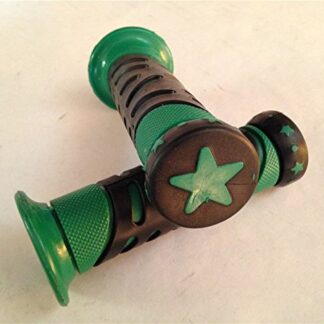 WATERCRAFTS Star Gel Style Grip GREEN ATV QUAD YAMAHA KAWASAKI POLARIS SEADOO WATERCRAFT BOMBARDIER JET SKI FOREMAN RECON RINCON Kawasaki Brute Force Prairie BRUIN GRIZZLY KODIAK(7/8" BOTH SIDE)