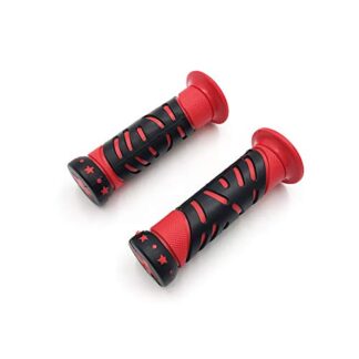WATERCRAFTS Star Gel Style Grip RED ATV QUAD YAMAHA KAWASAKI POLARIS SEADOO WATERCRAFT BOMBARDIER JET SKI FOREMAN RECON RINCON Kawasaki Brute Force Prairie BRUIN GRIZZLY KODIAK(7/8" BOTH SIDE)
