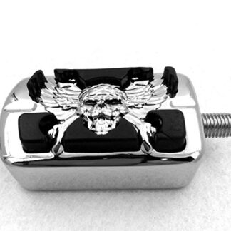 Wing Skull Zombie Shape Chromed Motorcycle Foot Peg For Harley Davidson Dyna Softail V-Rod 87-14