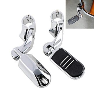 XFMT 1 1/4" (32mm) Motorcycle Engine Guard Highway Foot Pegs Footpeg Kit Compatible with Harley-Davidson