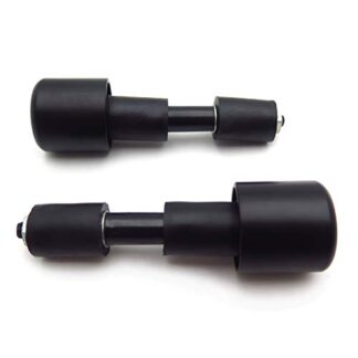 XHT- 2X 22mm Black Motorcycle Smooth Anti Vibration Handle Bar End Plug Grip Ends Caps 7/8" Handle Bar Cap End Plugs accessories [P/N: USXH501]