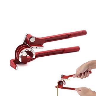 XHT- 3 In 1 Tube Bending Tools 1/4 5/16 3/8 180 Degrees For Copper Aluminum Thin Stainless Steel Pipes [P/N: ET-TOOL029-RED]
