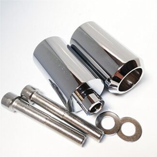 XHT-Aluminum Frame Slider Crash Protector For 1999 2000 2001 2002 Yamaha YZF R6 YZFR6 Chrome