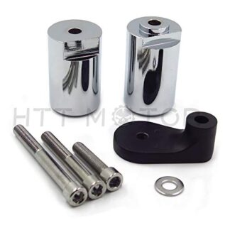 XHT- Aluminum Frame Slider Crash Protector For 2001 2002 Suzuki Gsxr 1000 Gsx-R Chrome