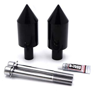 XHT- BLACK Spike FRAME SLIDERS Billet Aluminum For 2003-2006 CBR600RR CBR 600RR [P/N: MT290-019]