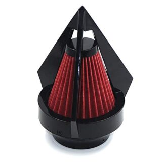 XHT- Bull Gloss Black Cone Pyramid C/Small With Washable Air Filter Compatible with Air Cleaner Intake Suzuki Boulevard M109 [P/N: RS059/XH6004-004]
