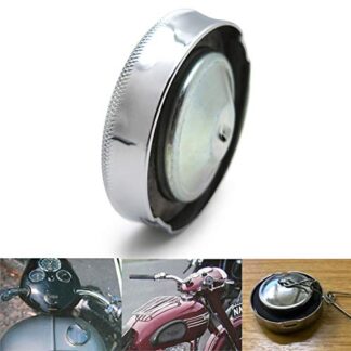 XHT- Chrome 2 1/2" (2.5in) Domed Petrol Cap FUEL TANK CAP Compatible with BSA TRIUMPH NORTON AJS [P/N: RS058]