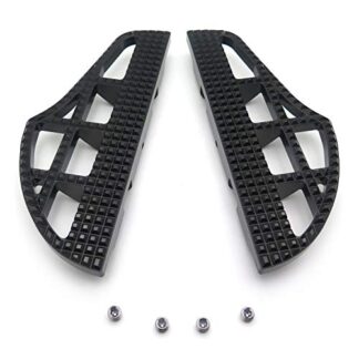 XHT- Dominator Shark Fin Passenger Footboard Compatible with Harley 2000-2019 Softail Deluxe Slim Black [P/N: RS059/XH6004-004]