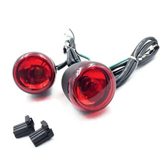 XHT- Front Turn Signal Light Indicator Compatible with 1992-2016 Harley Sportster XL 883 1200 Red [P/N:XHT224-017F]