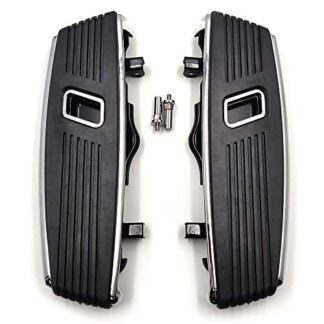 XHT- Hana Cutting Front Rider Floorboard Footboard Compatible With 12-16 FLD 86-17 FL 86-19 Touring 08-19 Trike [P/N: MT216-128]