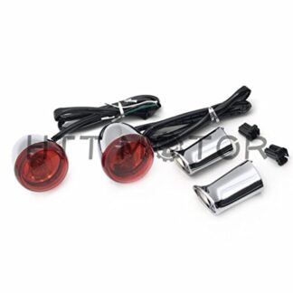 XHT- Heavy Billet Aluminum Rear Turn Signal Light Indicator Compatible with 1992-2016 Harley Davidson Sportster XL 883 1200 [P/N:XHT224-017R]
