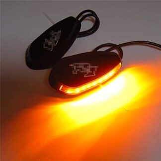 XHT- LED Signal Engraved R1 Black Mirror Block Off Base Platesv Cover Compatible with 00-08 Yamaha R1 Yzf-R1 Yzfr1 [P/N: MT222-011A]