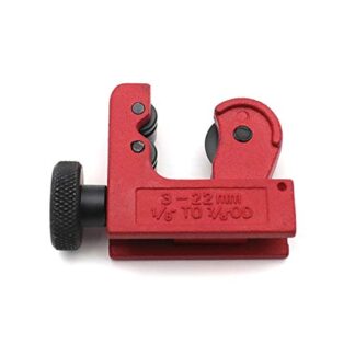XHT- Mini Tube Cutter Copper/Aluminum Tubing/Pipe Cutting Tool 1/8" - 7/8" [P/N: ET-TOOL028-RED]