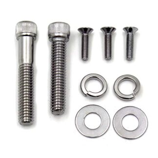 XHT- Mirror Mounting Screws Bolts Compatible with Harley Dyna Sporster Softail Touring Custom Application [P/N: TTT003]