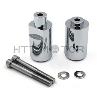 XHT-Motorbike Frame Slider Crash Protector For 2004 2005 Suzuki GSXR 600 750 chrome
