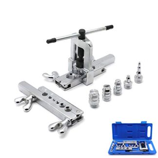 XHT- Professional 45 Degree Double Flaring Tool Kit Set Water Gas Automotive Plumbing Kit [P/N: ET-TOOL026-BLUE]