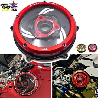 XHT- Racing Engine Clutch Cover Spring Retainer Ring Pressure Plate Compatible with Ducati Panigale V4 V4S V4 Speciale -2018 [P/N: GZSP-MT-002]
