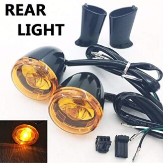 XHT- Rear Turn Signal Light Indicator Compatible with 1992-2016 Harley Sportster XL 883 1200 Yellow [P/N:XHT224-017R]