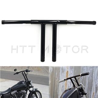 XHT- Replacement of Black 16" Rise T-Bars Handlebar Drag Bar For Harley FLST FXST Sportster XL Dyna
