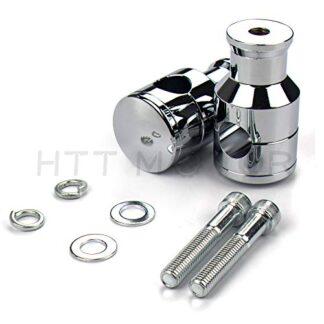 XHT- Replacement of Chrome Straight 2" Rise 1" /25mm Mount Handlebar Risers for Harley