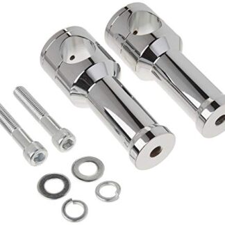 XHT- Replacement of Chrome Straight 4" Rise 1 1/4" Mount Handlebar Risers for Harley