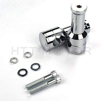 XHT- Replacement of Chrome Straight 4" Rise 1" /25mm Mount Handlebar Risers for Harley
