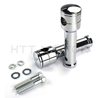XHT- Replacement of Chrome Straight 6" Rise 1" /25mm Mount Handlebar Risers for Harley