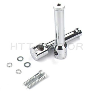 XHT- Replacement of Chrome Straight 8" Rise 1 1/4" Mount Handlebar Risers for Harley