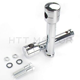 XHT- Replacement of Chrome Straight 8" Rise 1" /25mm Mount Handlebar Risers for Harley