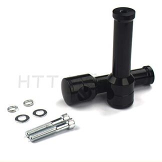 XHT- Replacement of Smooth Black Straight 6" Rise 1 1/4" Mount Handlebar Risers for Harley