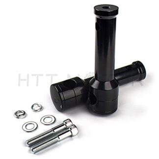 XHT- Replacement of Smooth Black Straight 6" Rise 1" /25mm Mount Handlebar Risers for Harley
