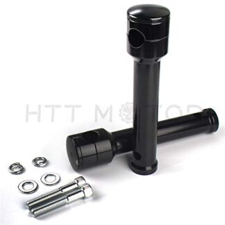 XHT- Replacement of Smooth Black Straight 8" Rise 1" /25mm Mount Handlebar Risers for Harley