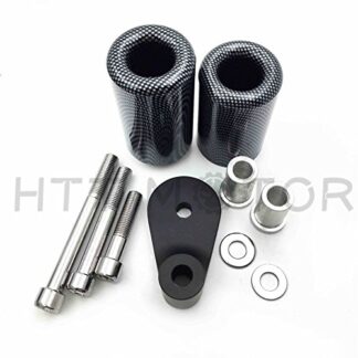 XHT-Set For 2001-02 SUZUKI GSXR1000 Black Delrin No Cut Frame Slider Crash Protector
