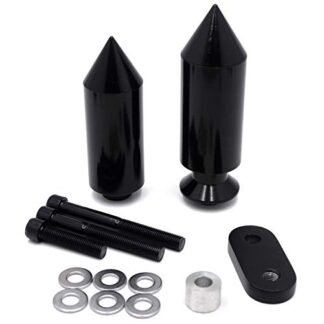 XHT- Spike Frame Slider Guard Crash Protector Pad Aluminum For 2006-2007 Yamaha YZF R6 BLACK [P/N: MT290-002]