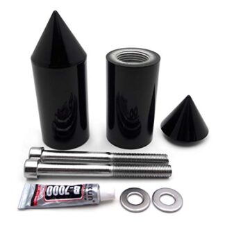 XHT-Spike Frame Sliders Crash Protector Aluminum For 1991-1998 Honda CBR 600 F2 F3 Black