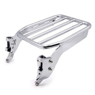 XHT- Sport Luggage Rack for Holdfast Sissy Bar Upright Chrome For 18-later FLDE FLHC FLHCS FLSL FXBB [P/N: TGHD-BR-R007]